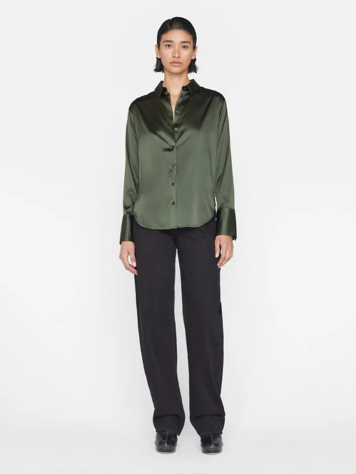 Women Tops and Blouses FRAME The Standard Shirt 8212 Surplus Women Tops and Blouses FRAME The Standard Shirt 8212 Surplus