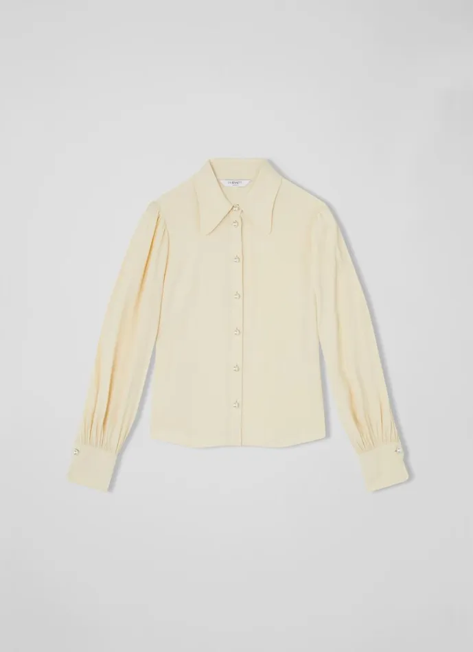 Women Tops LKBennett Sonya Cream Crepe Blouse Cream Women Tops LKBennett Sonya Cream Crepe Blouse Cream