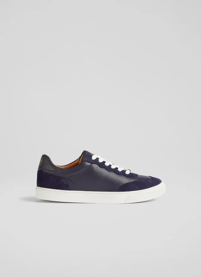 Women Trainers LKBennett Lkb Runner Midnight Slim Sole Trainer Blue