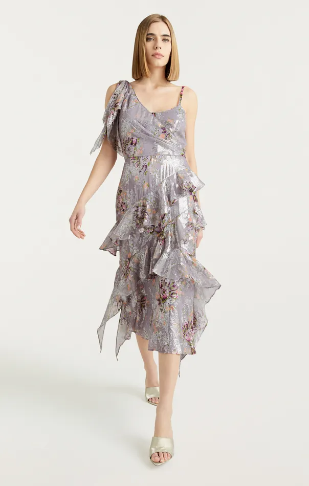 Women Trevor Dress Greymulti Cinq Sept Midi