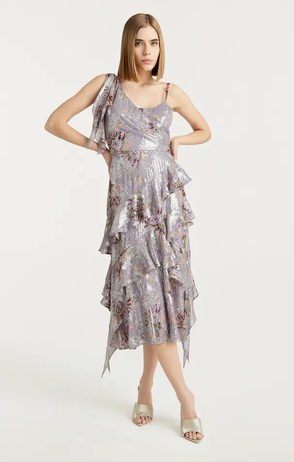 Women Trevor Dress Greymulti Cinq Sept Midi