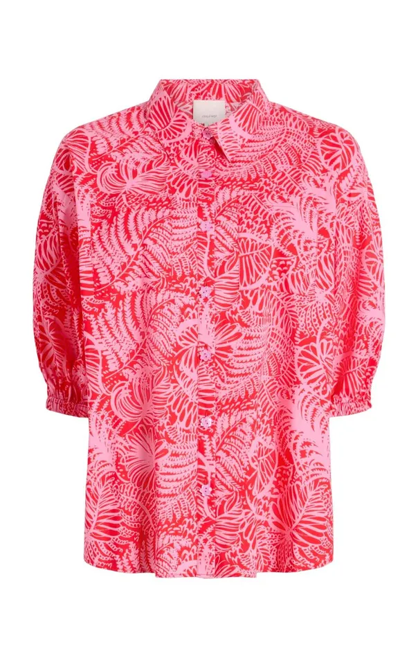 Women Tropical Inkblot Jacques Top Bisoububblegum Cinq Sept Coverups