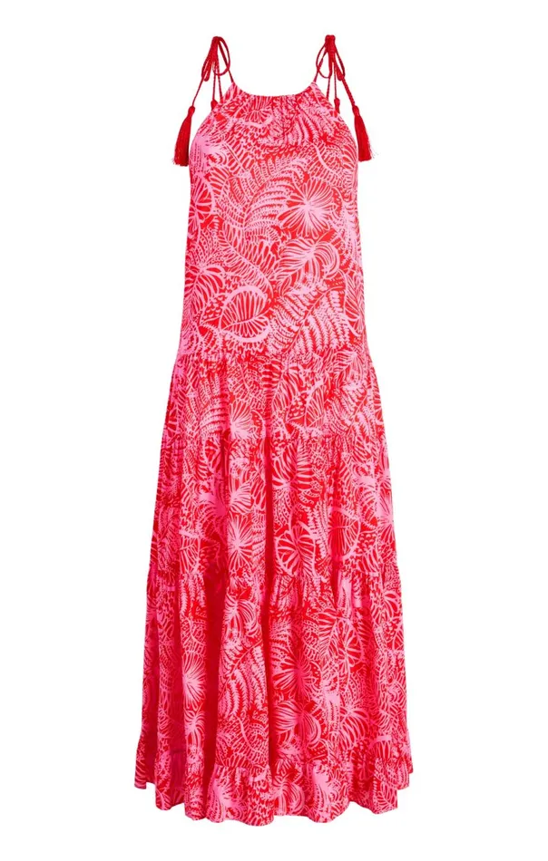 Women Tropical Inkblot Winnie Dress Bisoububblegum Cinq Sept Midi