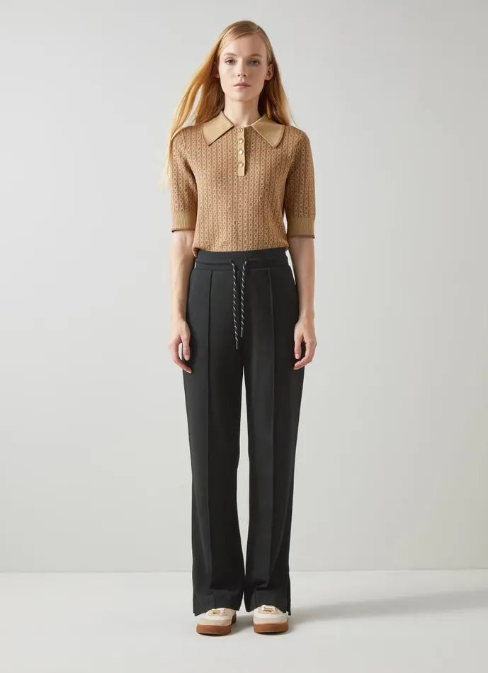 Women Trousers LKBennett Ada Black Trousers With LENZING ECOVERO Viscose Black