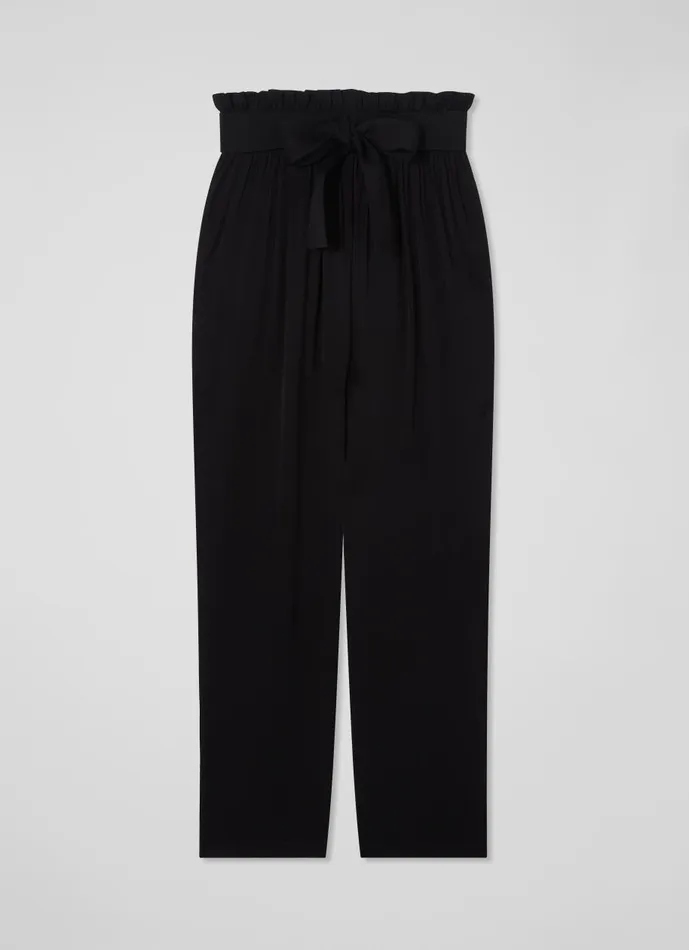 Women Trousers LKBennett Coco Black Stretch Trouser Black