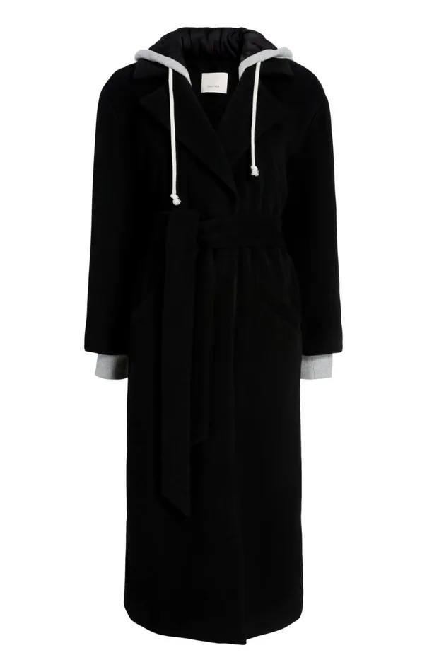 Women Vander Coat Blackheathergrey Cinq Sept Outerwear
