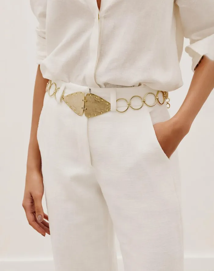 Women ViX Paula Hermanny Belts Cloe Belt 8211 Gold