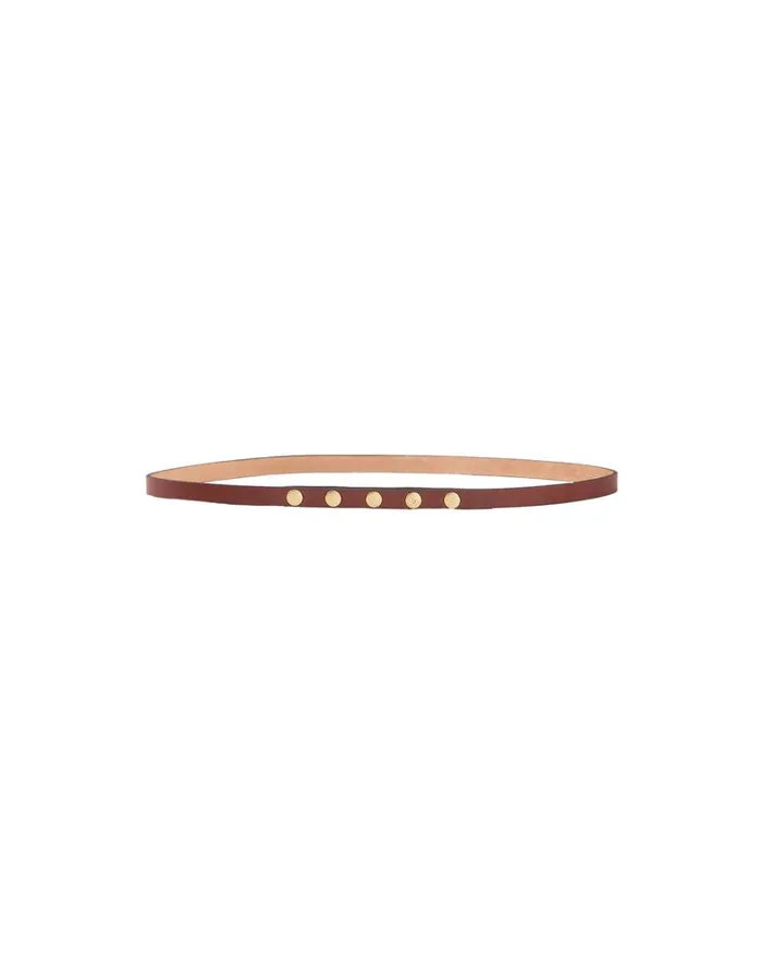 Women ViX Paula Hermanny Belts Slim Belt 8211 Brown