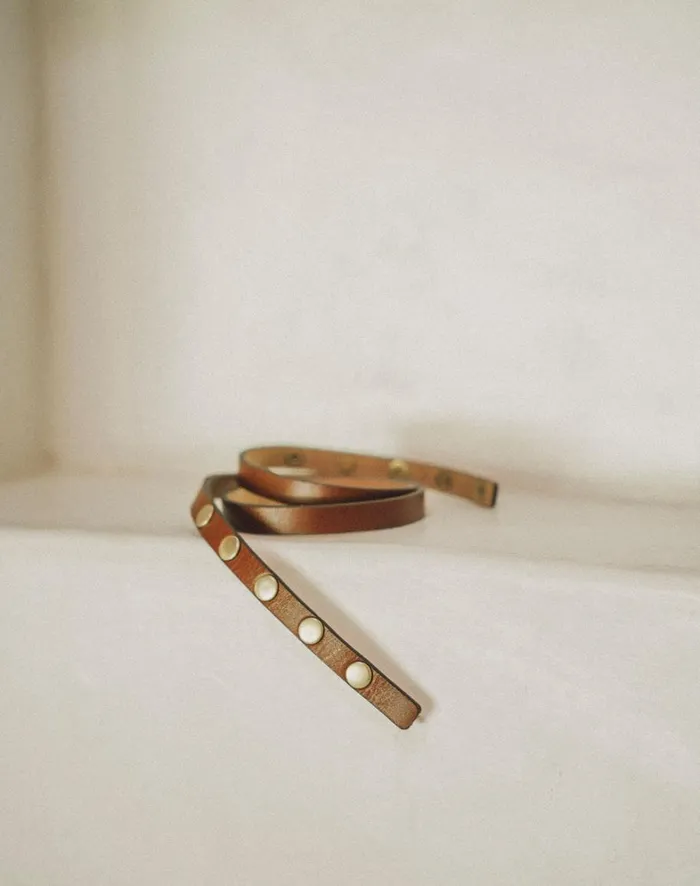 Women ViX Paula Hermanny Belts Slim Belt 8211 Brown