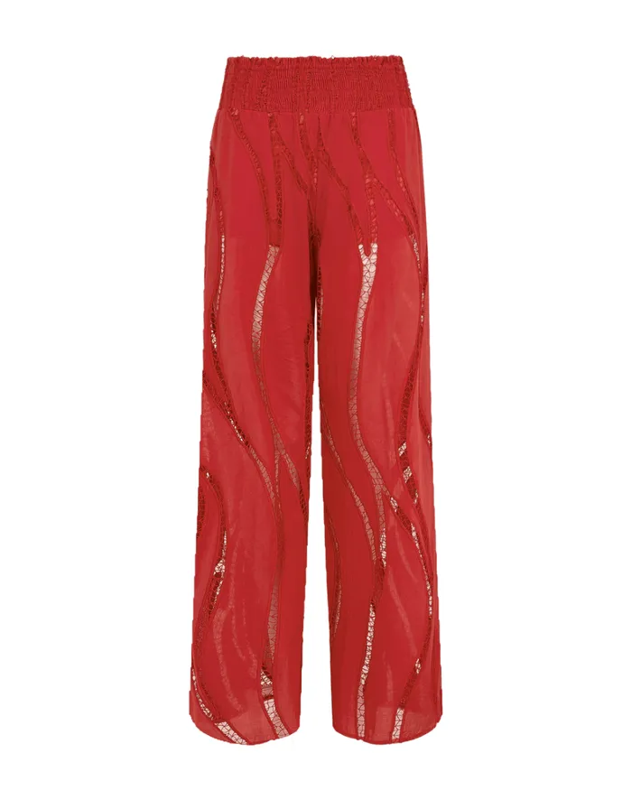 Women ViX Paula Hermanny Bottoms Babi Pants 8211 Raspberry