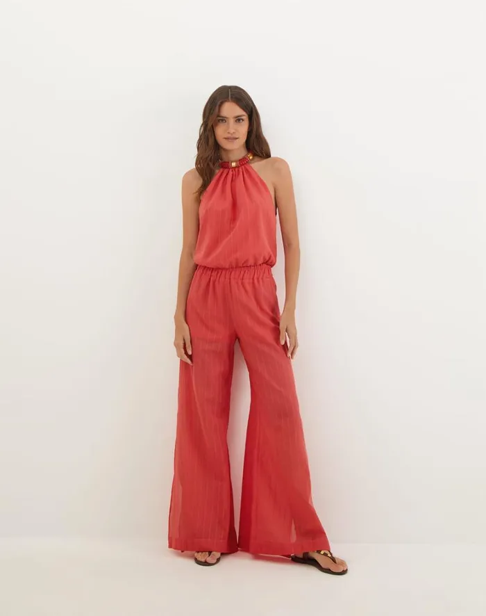 Women ViX Paula Hermanny Bottoms Cecilia Pants 8211 Raspberry
