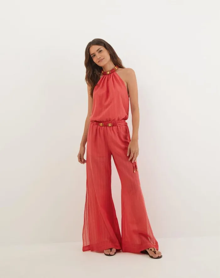 Women ViX Paula Hermanny Bottoms Cecilia Pants 8211 Raspberry