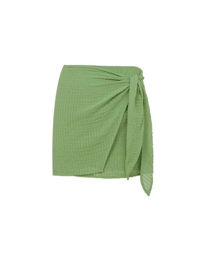 Women ViX Paula Hermanny Bottoms Kim Mini Skirt 8211 Aloe