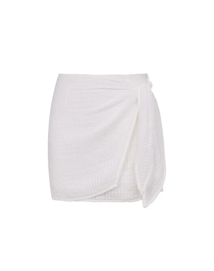 Women ViX Paula Hermanny Bottoms Kim Mini Skirt 8211 Off White