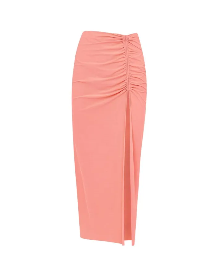 Women ViX Paula Hermanny Cover Ups Bela Midi Skirt 8211 Peach