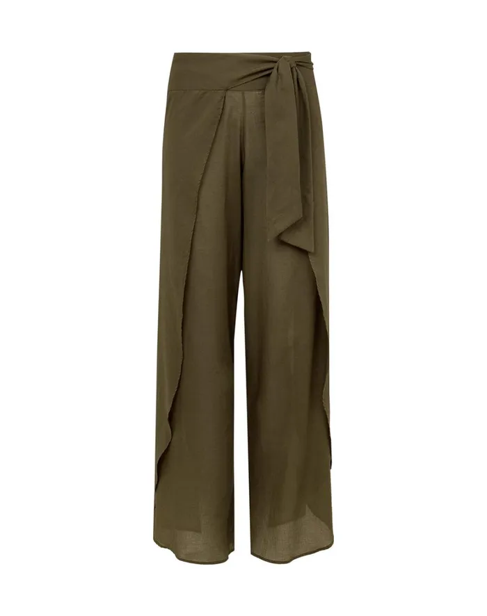 Women ViX Paula Hermanny Cover Ups Bia Pants 8211 Evergreen