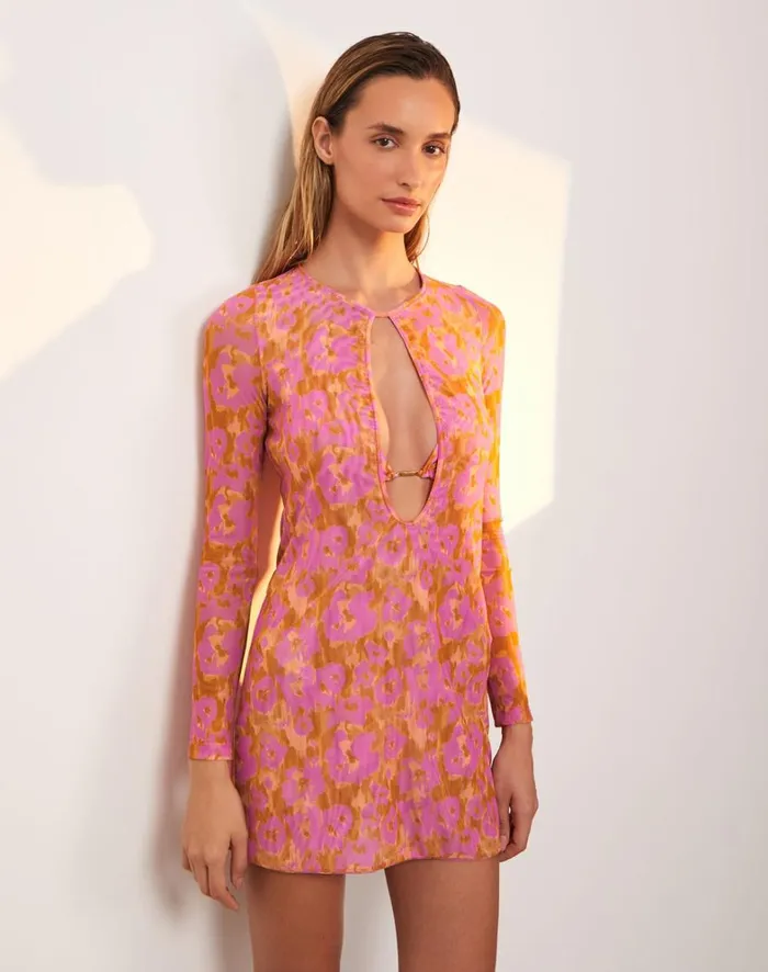 Women ViX Paula Hermanny Cover Ups Cleo Short Cover Up 8211 Mosqueta