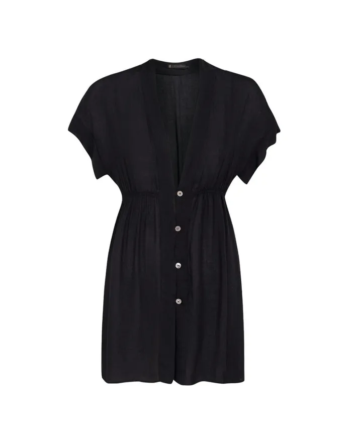 Women ViX Paula Hermanny Cover Ups Fuji Caftan 8211 Black