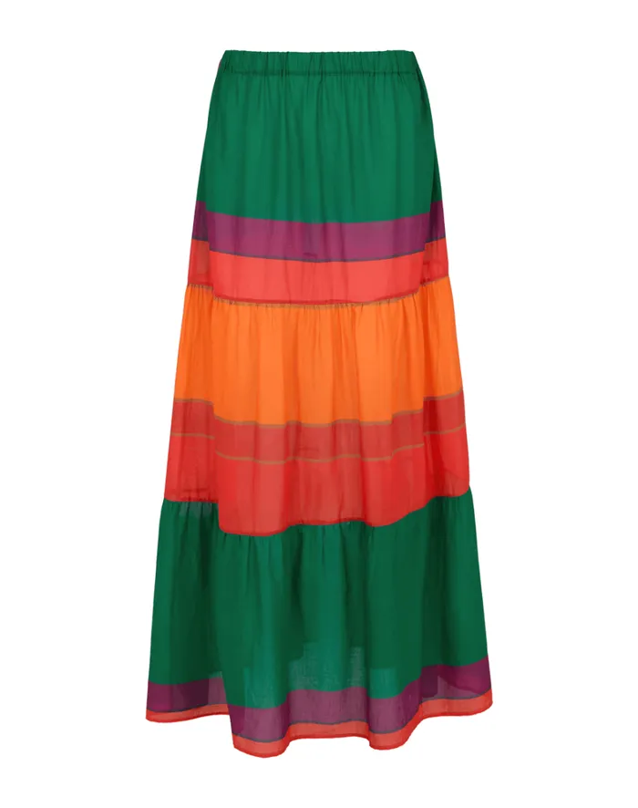 Women ViX Paula Hermanny Cover Ups Helen Long Skirt 8211 Heatwave