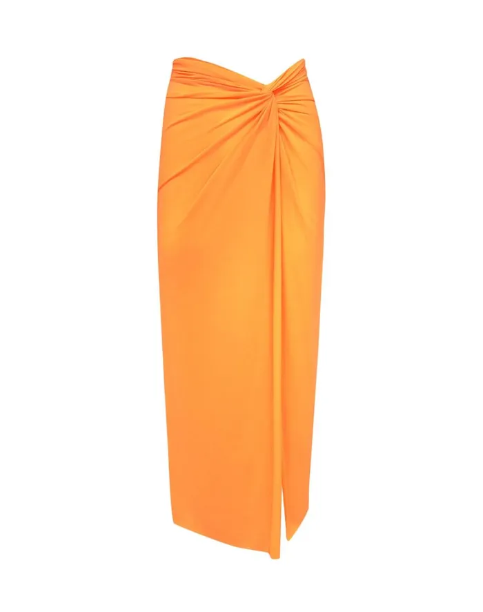 Women ViX Paula Hermanny Cover Ups Karen Midi Skirt 8211 Mandarin