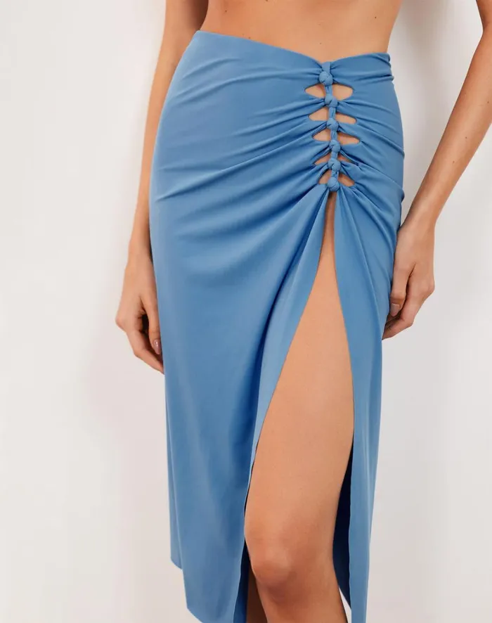 Women ViX Paula Hermanny Cover Ups Megan Midi Skirt 8211 Cave