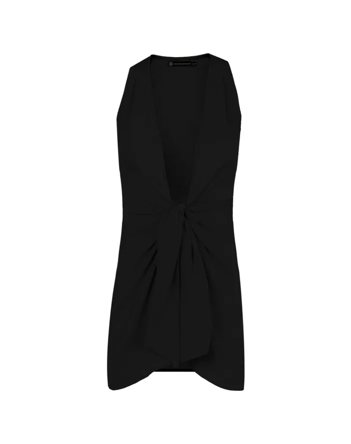 Women ViX Paula Hermanny Cover Ups Mita Short Cover Up 8211 Black