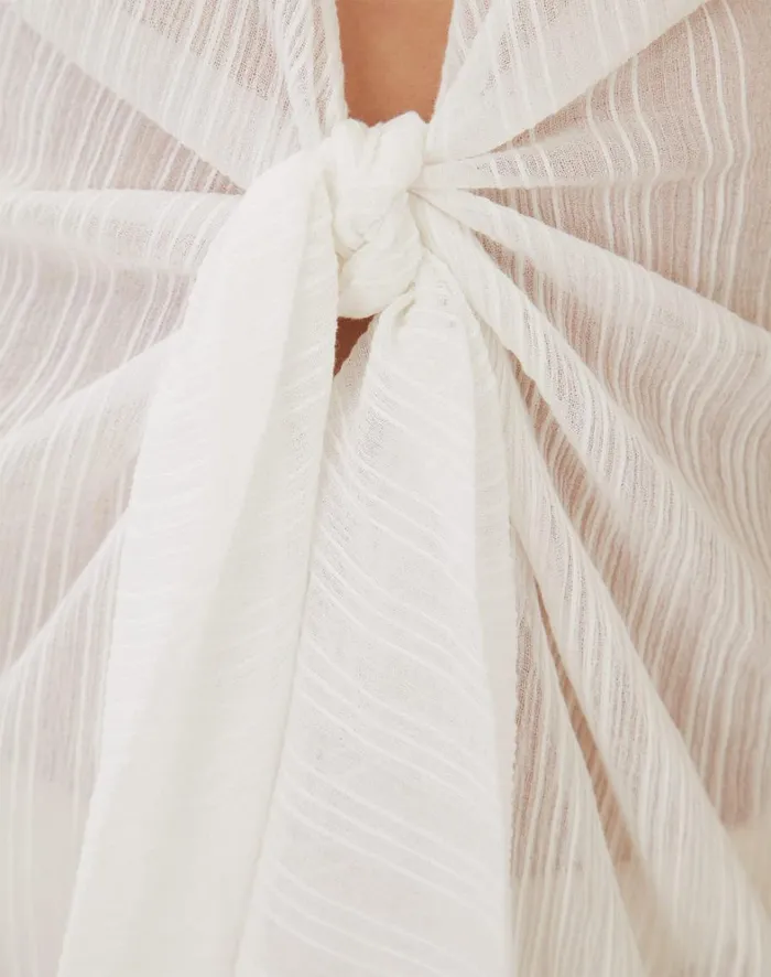 Women ViX Paula Hermanny Cover Ups Sasha Long Caftan 8211 Off White
