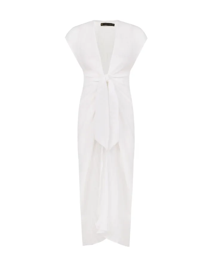 Women ViX Paula Hermanny Cover Ups Sasha Long Caftan 8211 Off White