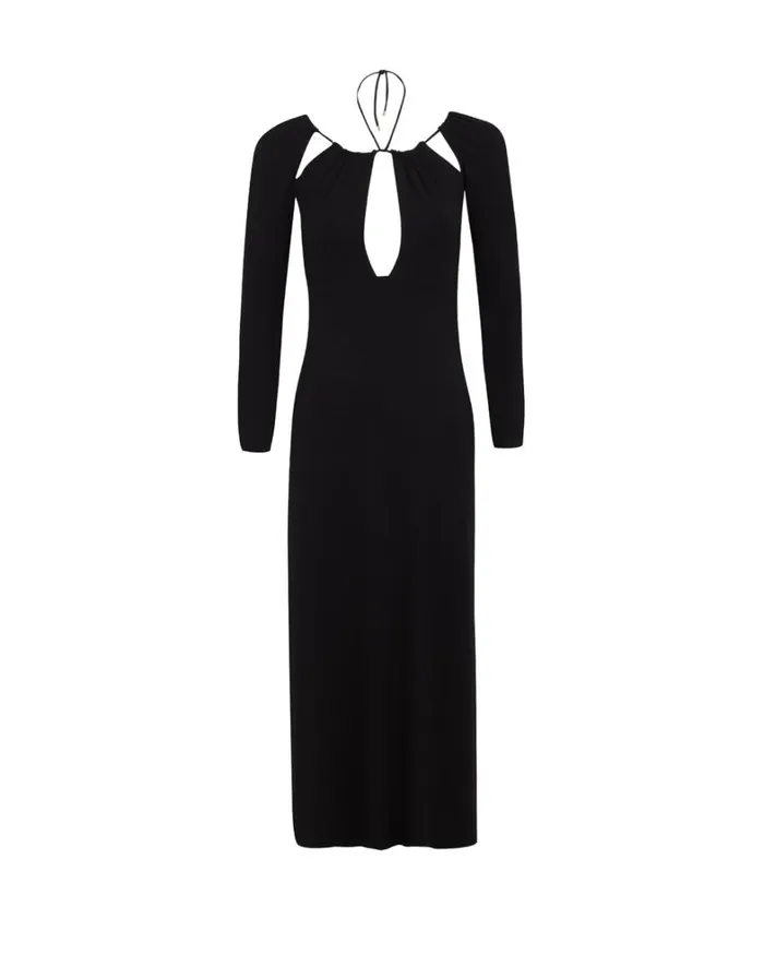 Women ViX Paula Hermanny Dresses Donna Long Dress 8211 Black