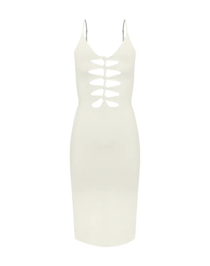 Women ViX Paula Hermanny Dresses Firenze Seraphine Midi Dress 8211 White