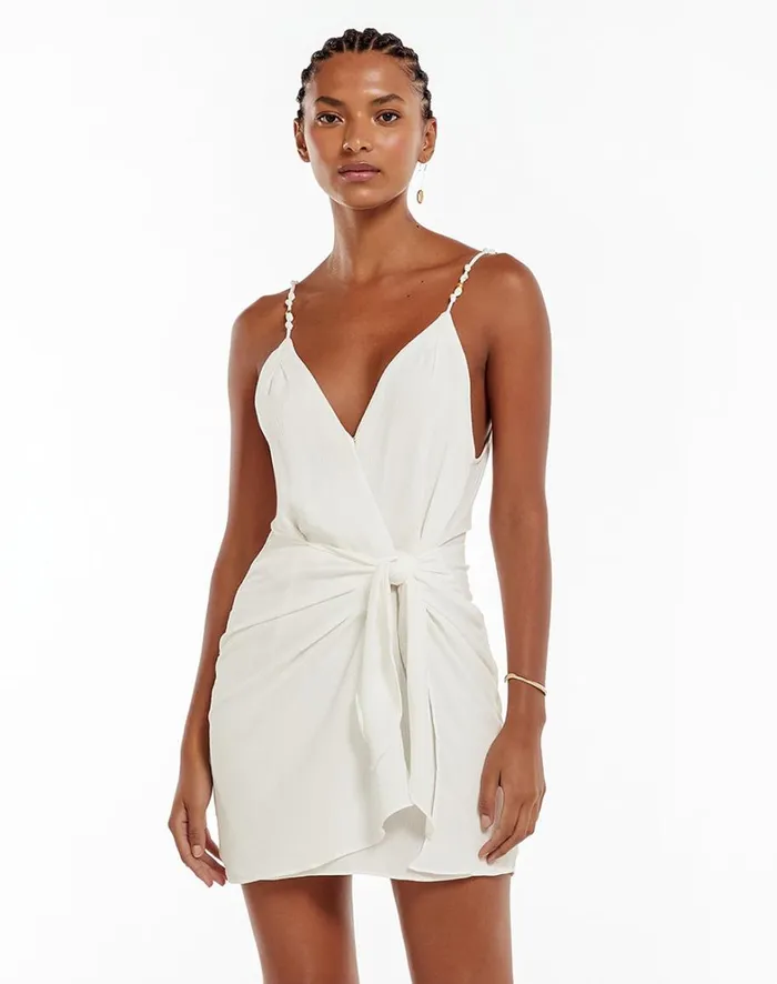 Women ViX Paula Hermanny Dresses Gisa Short Dress 8211 Off White