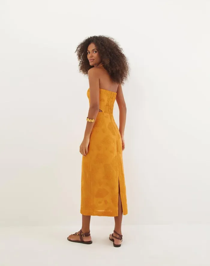 Women ViX Paula Hermanny Dresses Jordana Midi Dress 8211 Sunset