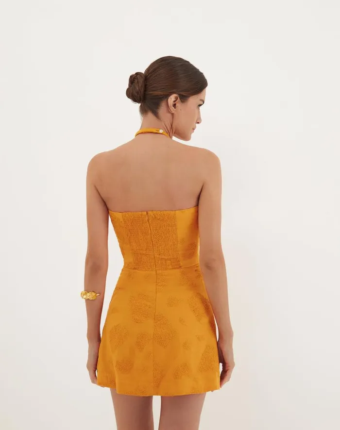 Women ViX Paula Hermanny Dresses Jordana Short Dress 8211 Sunset