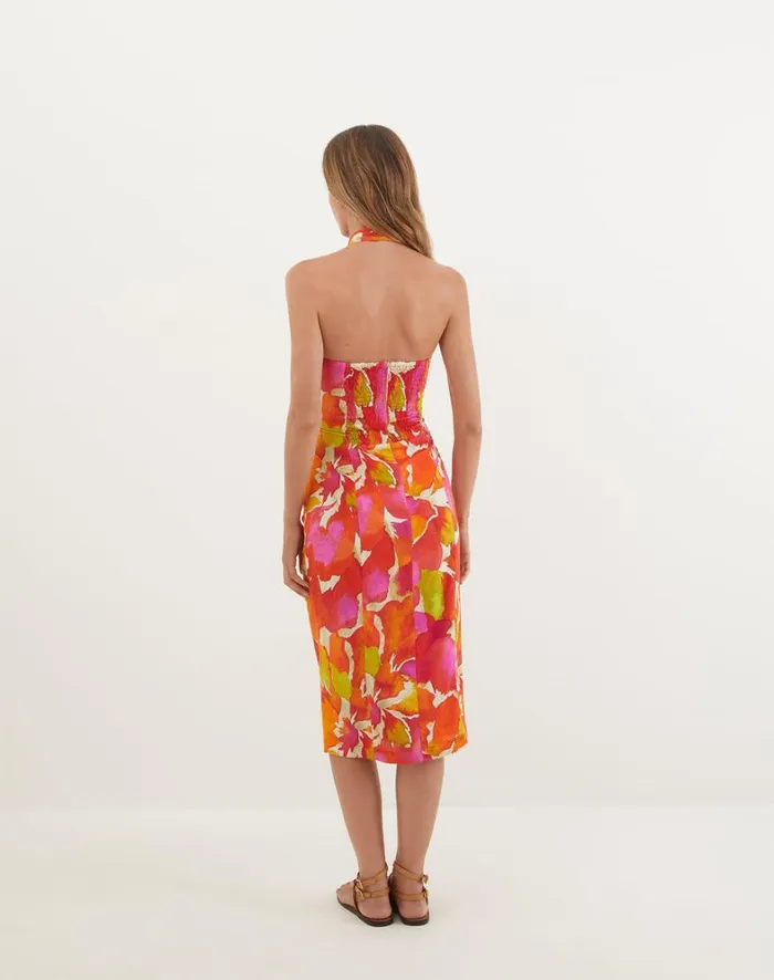 Women ViX Paula Hermanny Dresses Naori Midi Dress 8211 Gal