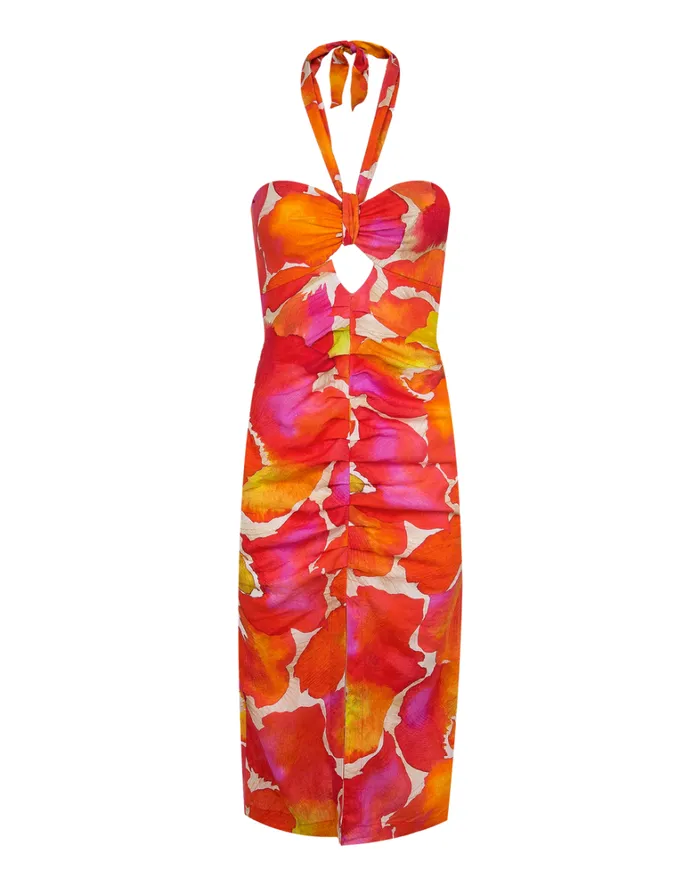 Women ViX Paula Hermanny Dresses Naori Midi Dress 8211 Gal