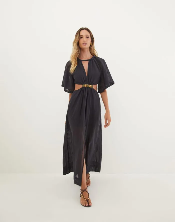 Women ViX Paula Hermanny Dresses Sallisa Long Dress 8211 Black