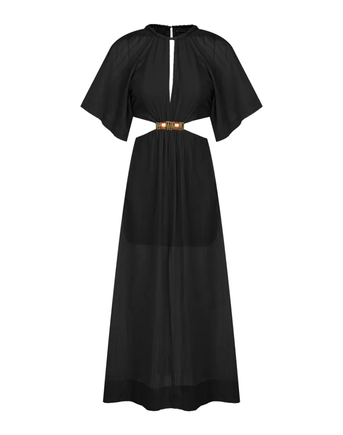 Women ViX Paula Hermanny Dresses Sallisa Long Dress 8211 Black