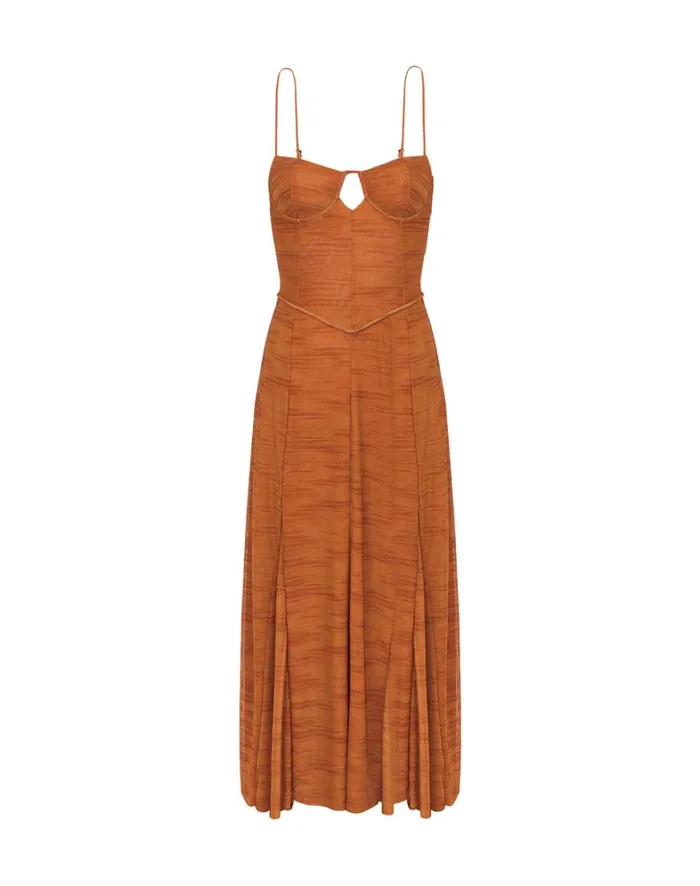 Women ViX Paula Hermanny Dresses Sheer Maya Long Dress 8211 Gingko