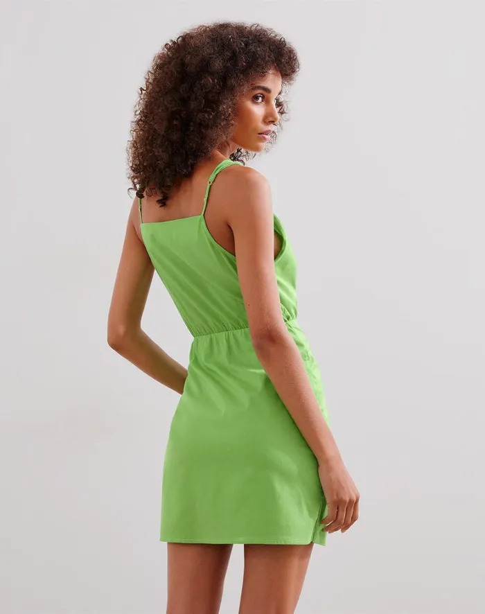 Women ViX Paula Hermanny Dresses Shiso Short Dress 8211 Acid Green