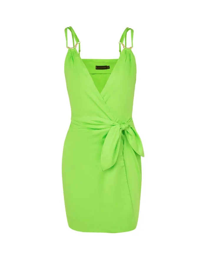 Women ViX Paula Hermanny Dresses Shiso Short Dress 8211 Acid Green