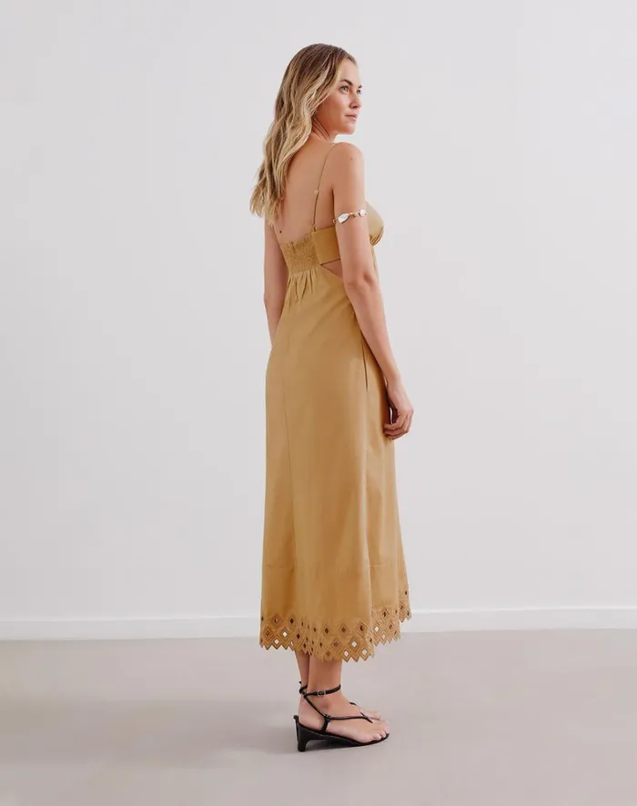 Women ViX Paula Hermanny Dresses Tess Long Dress 8211 Walnut