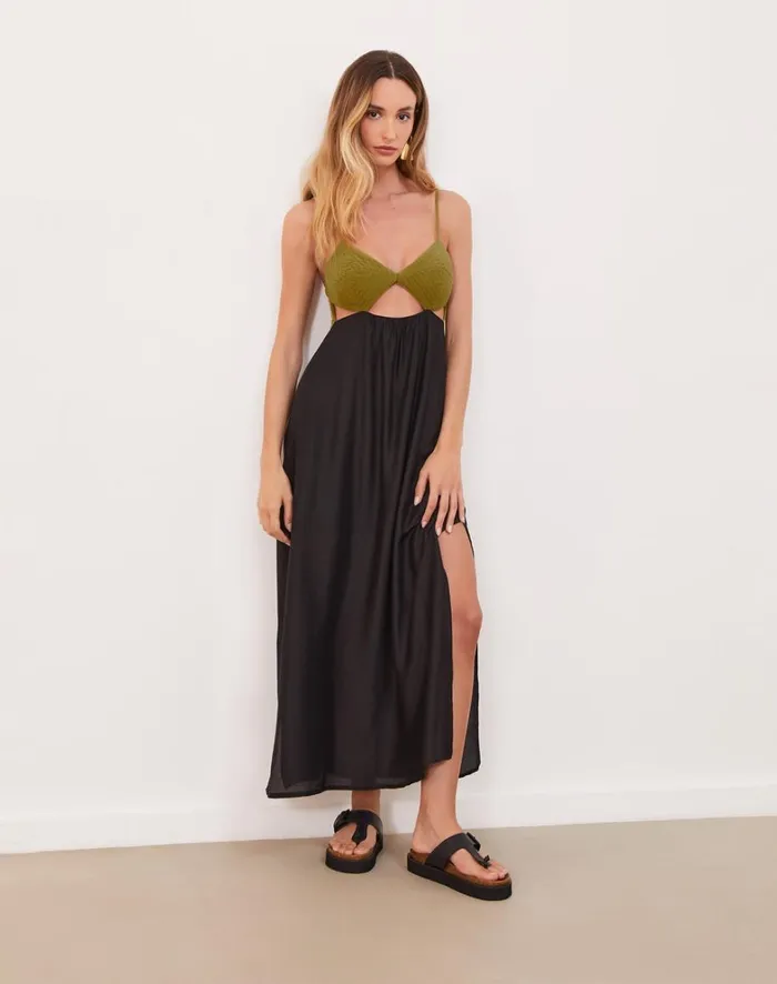 Women ViX Paula Hermanny Dresses Yana Long Dress 8211 Black