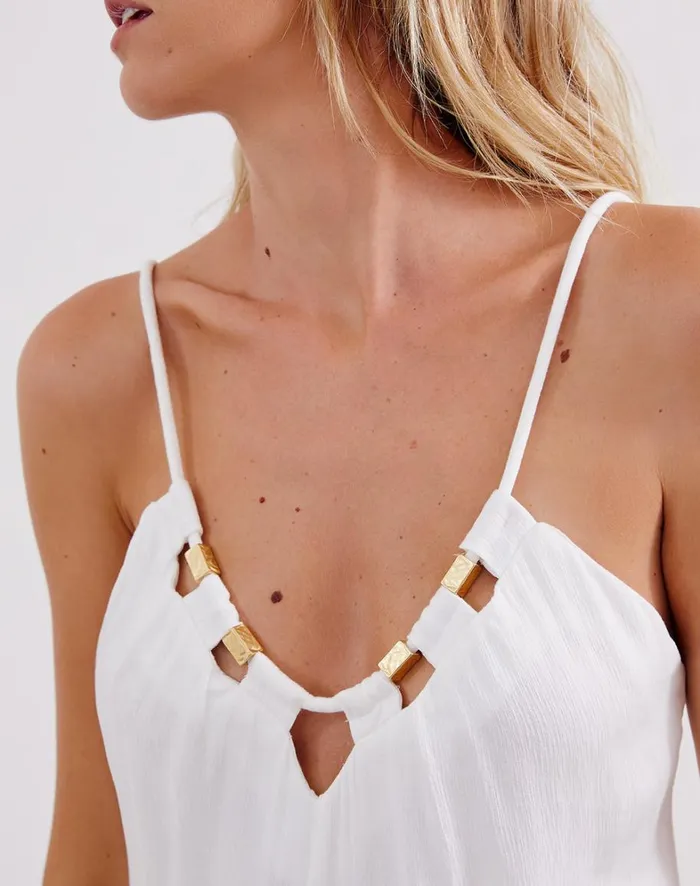 Women ViX Paula Hermanny Dresses Zima Long Dress 8211 Off White
