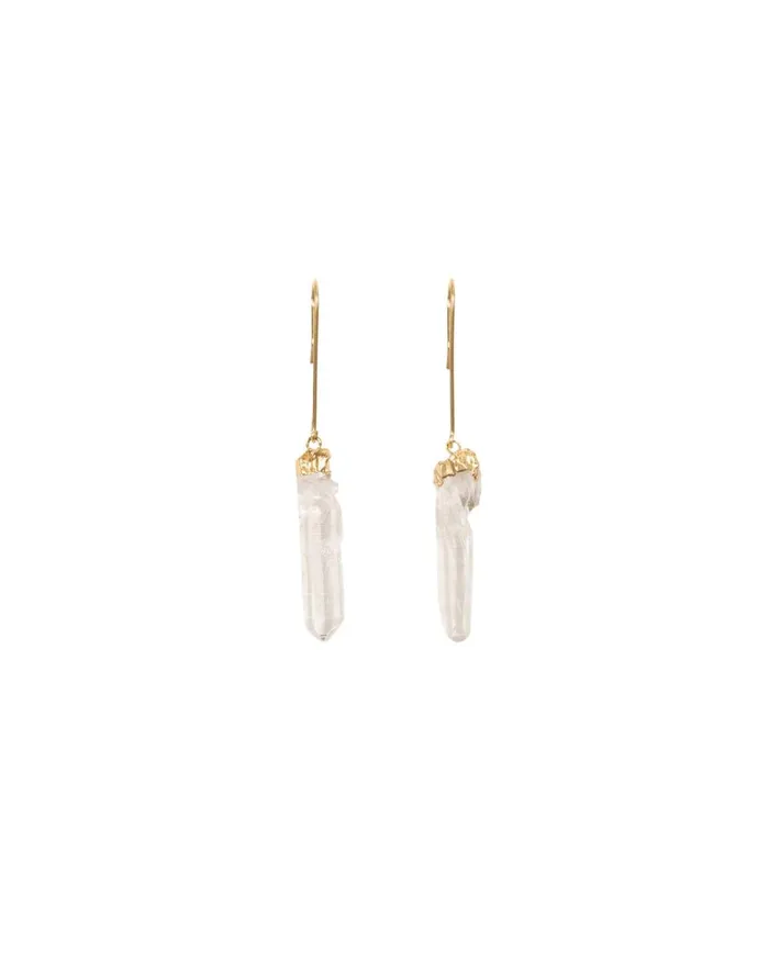 Women ViX Paula Hermanny Jewelry Cristal Earrings 8211 Gold
