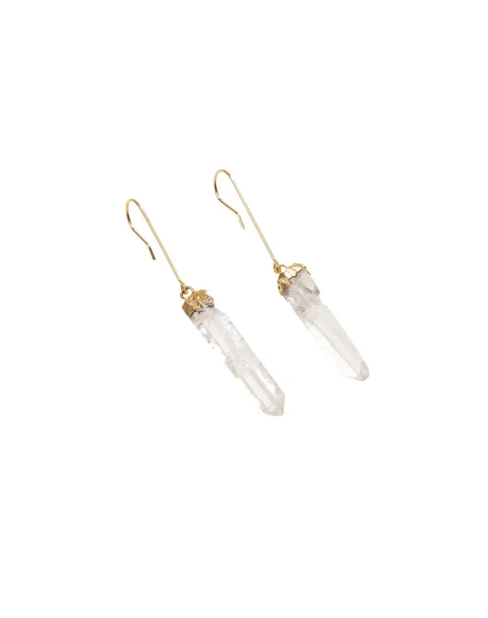 Women ViX Paula Hermanny Jewelry Cristal Earrings 8211 Gold