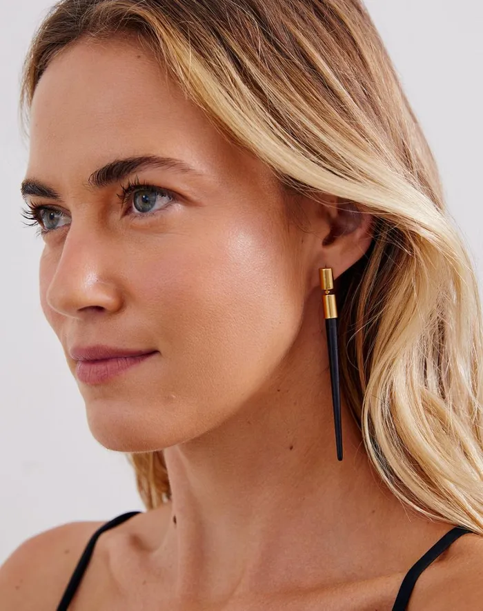 Women ViX Paula Hermanny Jewelry Espeto Earrings 8211 Gold