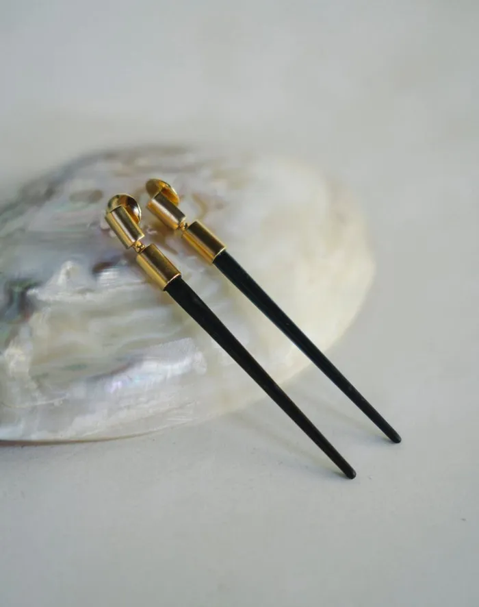Women ViX Paula Hermanny Jewelry Espeto Earrings 8211 Gold