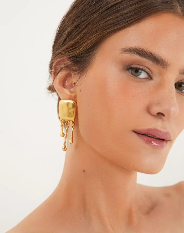 Women ViX Paula Hermanny Jewelry Zaya Earrings 8211 Gold