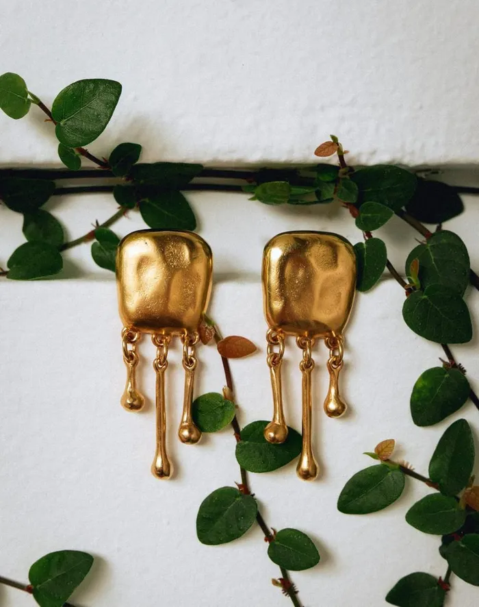 Women ViX Paula Hermanny Jewelry Zaya Earrings 8211 Gold