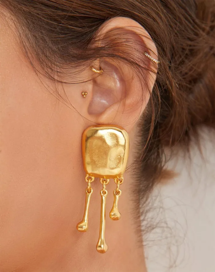 Women ViX Paula Hermanny Jewelry Zaya Earrings 8211 Gold